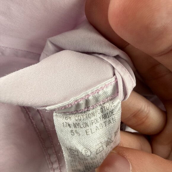 Gucci Purple Size 15 Long Sleeve Button Up Shirt Italy Made Authentic Cotton Mix - Picture 15 of 16